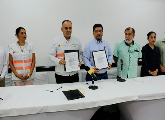 Signan convenio Protección Civil y Asociación de Hoteles y Moteles de Chiapas.